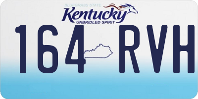 KY license plate 164RVH