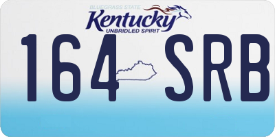 KY license plate 164SRB