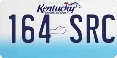 KY license plate 164SRC