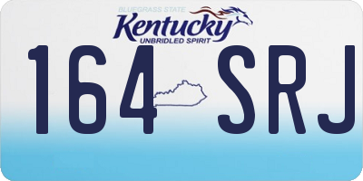 KY license plate 164SRJ