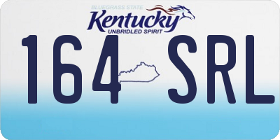 KY license plate 164SRL
