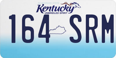 KY license plate 164SRM