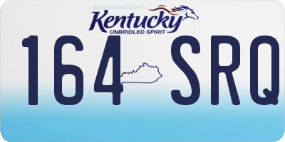 KY license plate 164SRQ