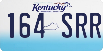 KY license plate 164SRR