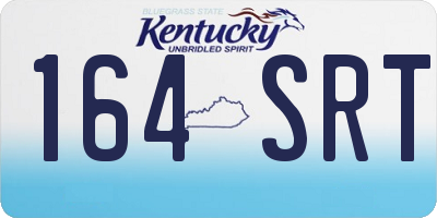 KY license plate 164SRT