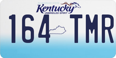 KY license plate 164TMR