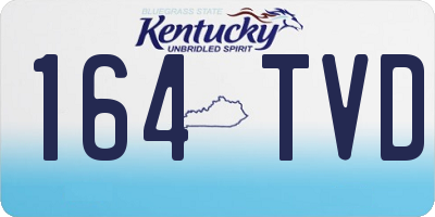 KY license plate 164TVD
