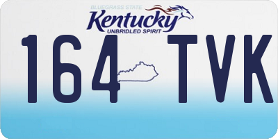 KY license plate 164TVK