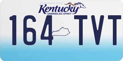 KY license plate 164TVT