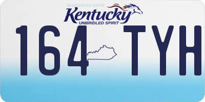 KY license plate 164TYH