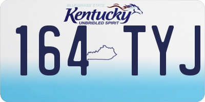 KY license plate 164TYJ