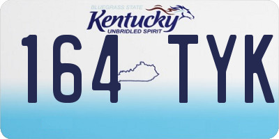 KY license plate 164TYK