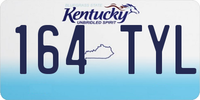 KY license plate 164TYL