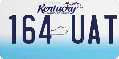 KY license plate 164UAT