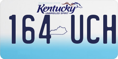 KY license plate 164UCH
