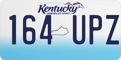 KY license plate 164UPZ