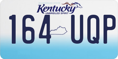 KY license plate 164UQP