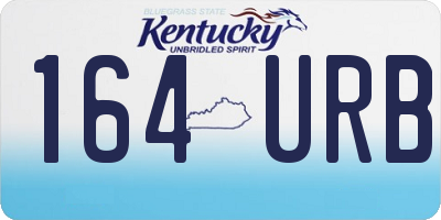 KY license plate 164URB