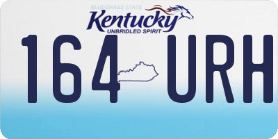KY license plate 164URH