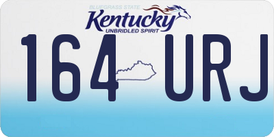 KY license plate 164URJ
