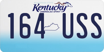 KY license plate 164USS