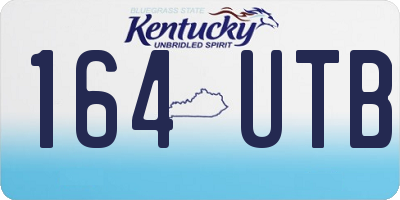 KY license plate 164UTB