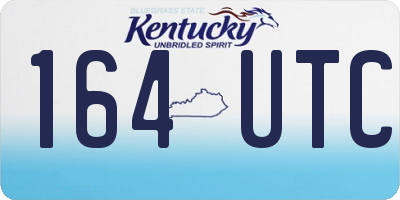 KY license plate 164UTC