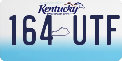 KY license plate 164UTF