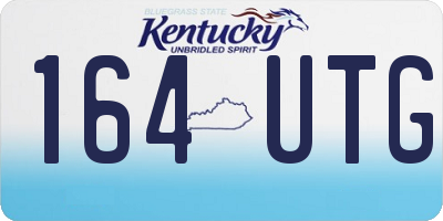 KY license plate 164UTG