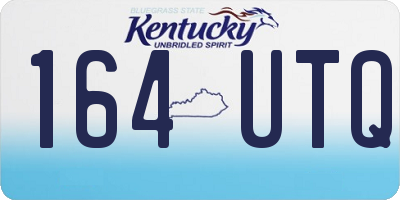 KY license plate 164UTQ