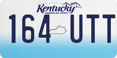 KY license plate 164UTT