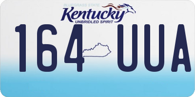 KY license plate 164UUA