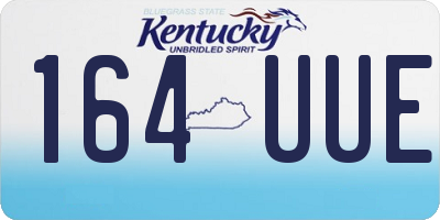 KY license plate 164UUE