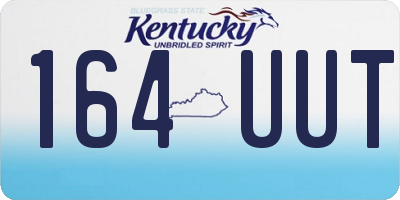 KY license plate 164UUT