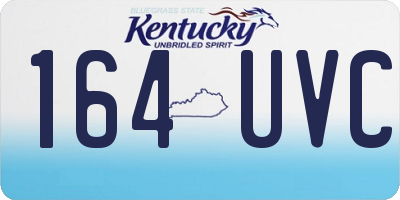 KY license plate 164UVC