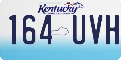 KY license plate 164UVH