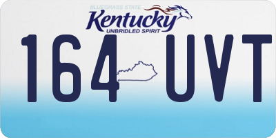 KY license plate 164UVT