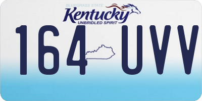 KY license plate 164UVV