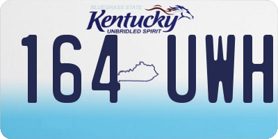KY license plate 164UWH
