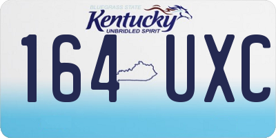 KY license plate 164UXC