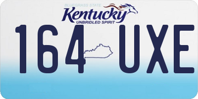 KY license plate 164UXE