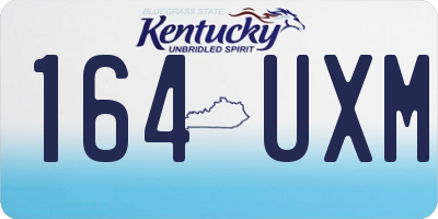 KY license plate 164UXM