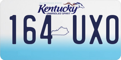 KY license plate 164UXO