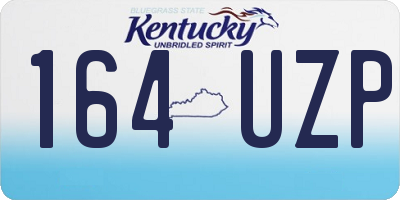 KY license plate 164UZP