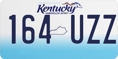 KY license plate 164UZZ