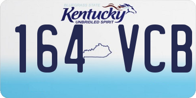KY license plate 164VCB