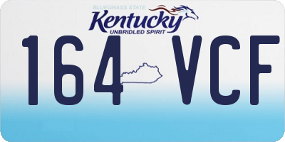 KY license plate 164VCF