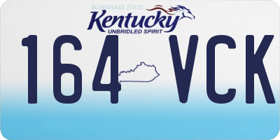 KY license plate 164VCK
