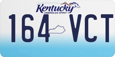 KY license plate 164VCT