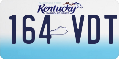 KY license plate 164VDT